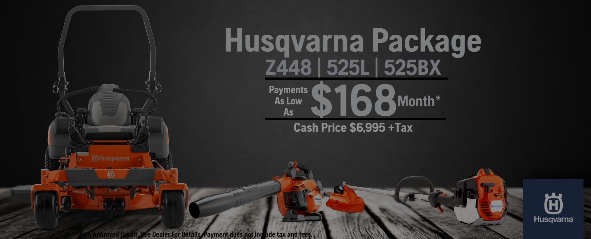 Husqvarna Package: Z448, 525L, and 525BX is available at Leslies Outdoor Power Equipment
